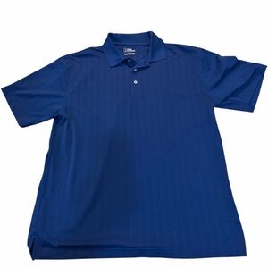 PGA Tour Golf Polo Shirt Men’s Large Blue Short Sleeve Performance Casual